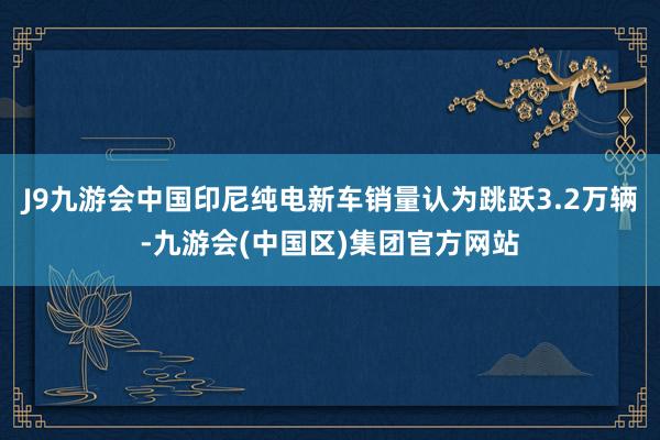 J9九游会中国印尼纯电新车销量认为跳跃3.2万辆-九游会(中